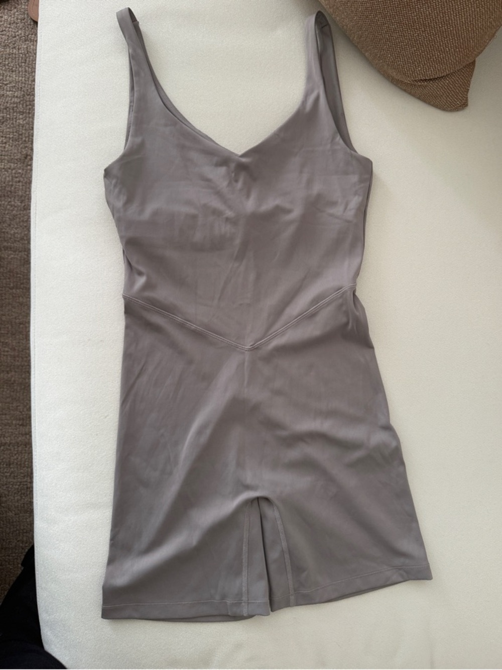 All Access NYC workout onesie in Taupe